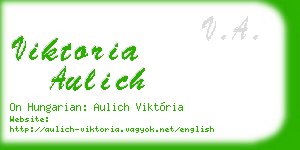 viktoria aulich business card
